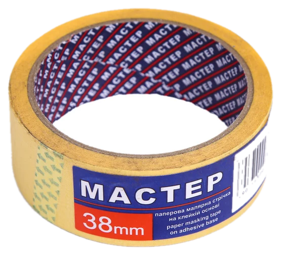 Стрічка малярна Майстер жовта 38 мм