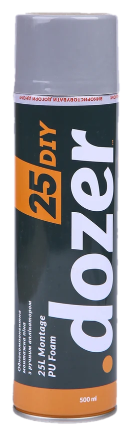 Піна монтажна Dozer 500 мл, вихід 25 л