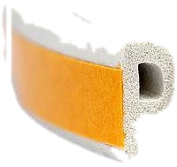 Ущільнювач самоклеючий профіль P білий 9×5,5 мм, 100 м
