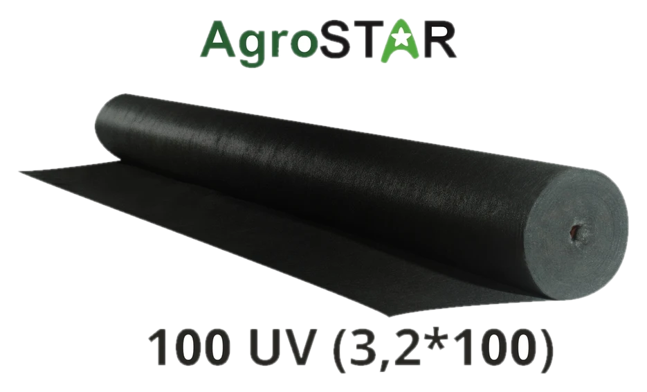 Агроволокно AgroStar 100 UV чорне, 3,2×100 м