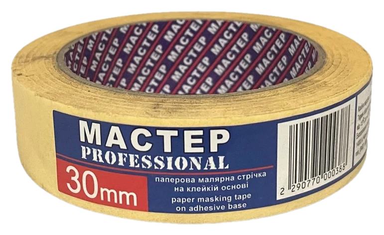 Стрічка малярна Майстер Pro жовта 30 мм