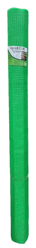 Сітка вольєрна AgroStar 12×14, зелена, 2×100 м