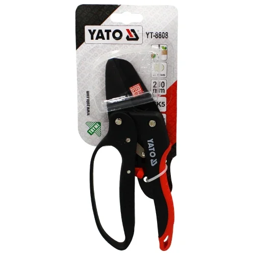 Секатор з храповим механізмом YATO 19×200 мм