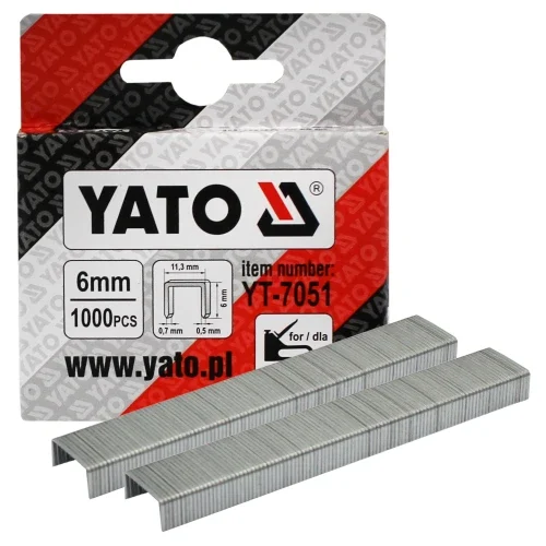 Скоби для ручного степлера YATO 11,2×6 мм 1000 шт