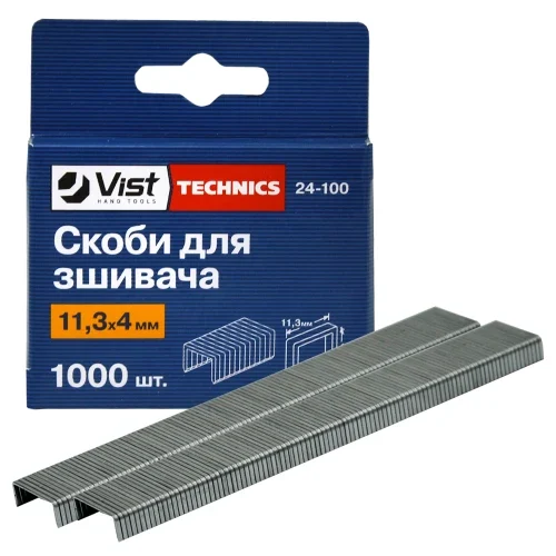 Скоби для ручного степлера TECHNICS 11,3×4 мм 1000 шт