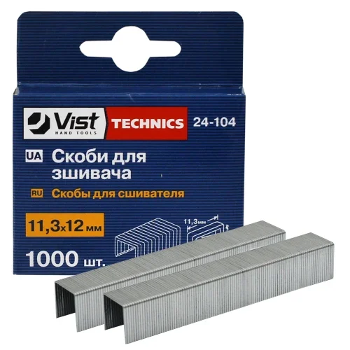 Скоби для ручного степлера TECHNICS 11,3×12 мм 1000 шт