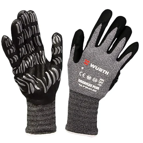 Рукавиці трикотажні робочі захисні WURTH TIGERFLEX PLUS 0899411020 XL (10) покриття нітрилове