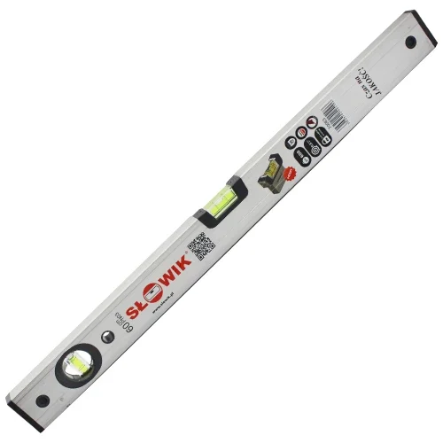 Рівень алюмінієвий Slowik 2 капсули 60 см