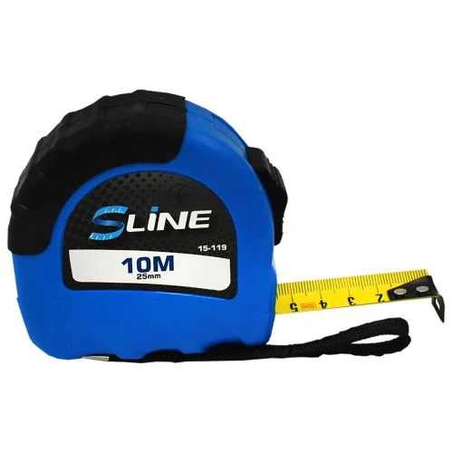Рулетка S-Line прогумований корпус 1 функція 10 м×25 мм