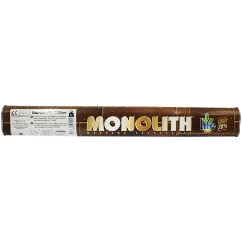 Електроди зварювальні Monolith РЦ 3 мм 1 кг тубус