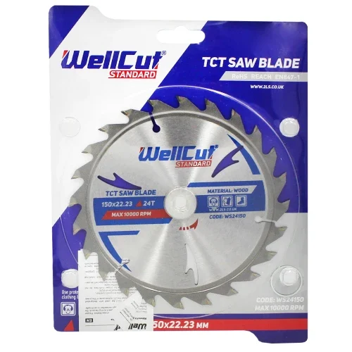 Диск пиляльний WellCut Standard 150×22,23 мм 24Т