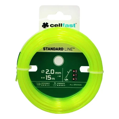 Жилка для газонокосарки Cellfast 2,0 мм × 15 м кругла