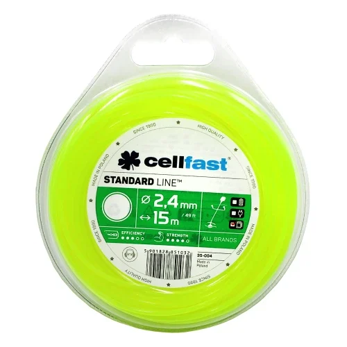 Жилка для газонокосарки Cellfast 2,4 мм × 15 м кругла