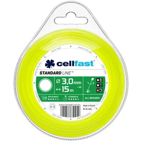 Жилка для газонокосарки Cellfast 3,0 мм × 15 м кругла