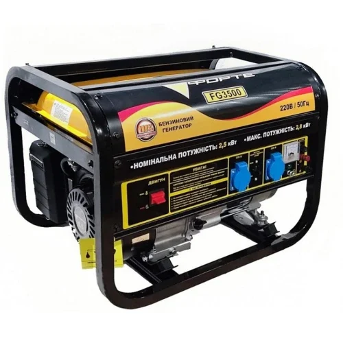 Бензогенератор FORTE FG3500 1ф 2,5кВт