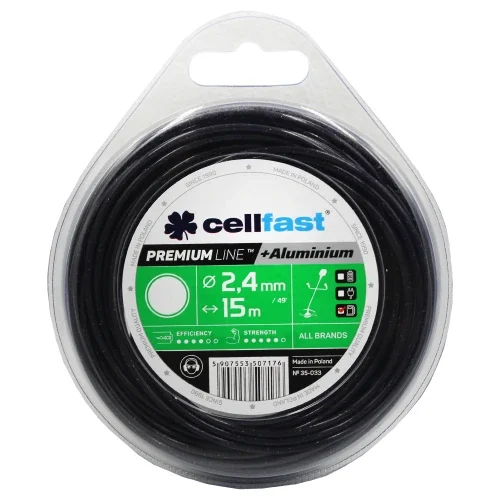 Жилка для газонокосарки Cellfast PREMIUM 2,4 мм × 15 м кругла