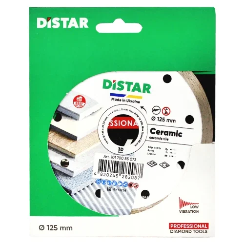 Диск алмазний відрізний DiStar 1A1R Ceramics 125×1,4×8×22,23 мм суцільний