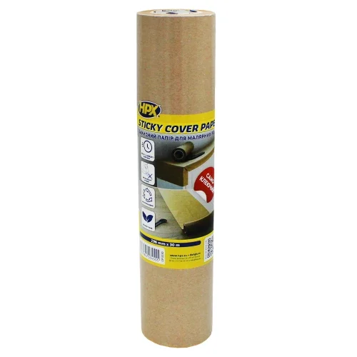 Папір малярний захисний самоклеючий HPX STICKY COVER PAPER CP2230 222 мм×30 м