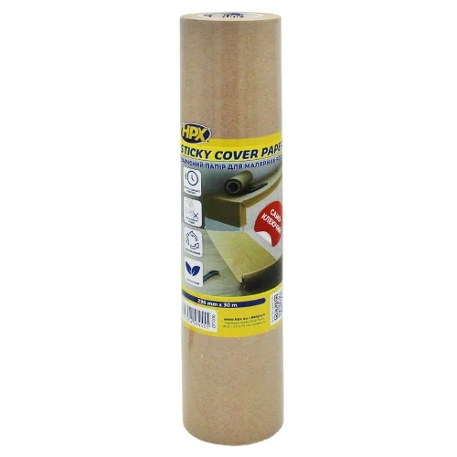 Папір малярний захисний самоклеючий HPX STICKY COVER PAPER CP3030 296 мм×30 м