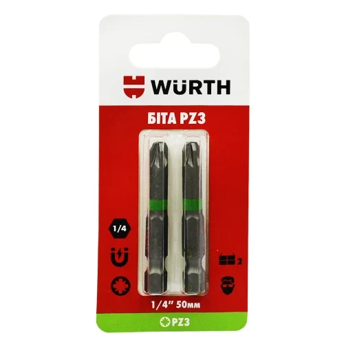 Біта WURTH РZ3×50 мм 2 шт