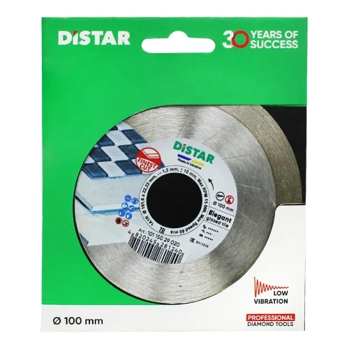 Диск алмазний відрізний DiStar 1A1R Elegant 100×1,2/0,8×10×22,23 мм суцільний
