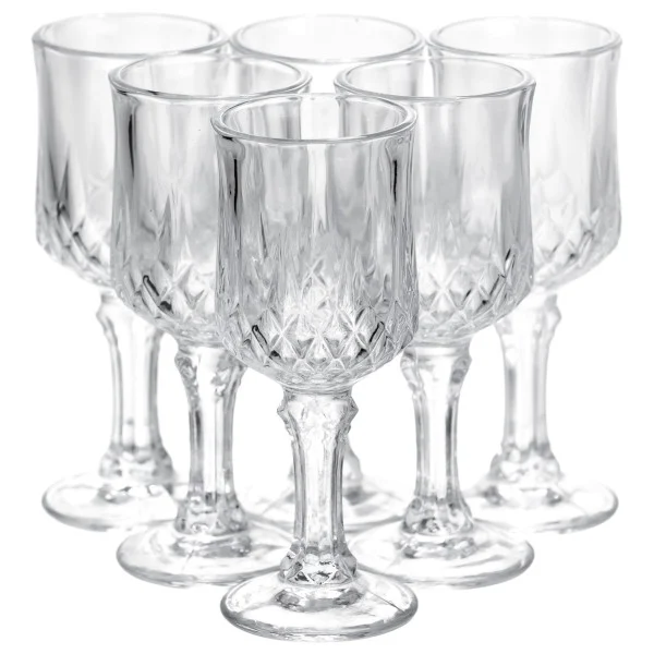Набір чарок на ніжці Vintage Crystal для міцних напоїв 6 штук 50 мл