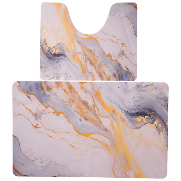 Набір килимків для ванної та туалету Golden Marble 50*80/40*50 см