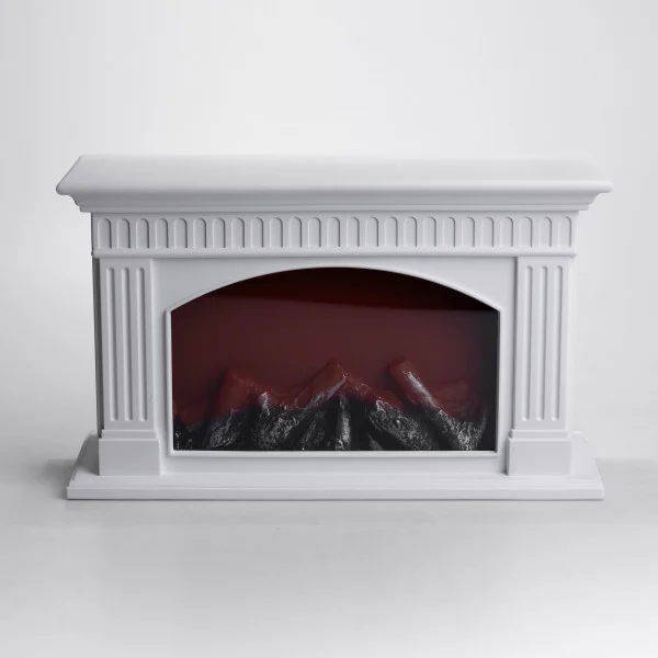 Камін декоративний з LED-підсвіткою 35*11.5*21 см, білий