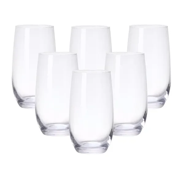 Набір склянок Deli Glass високих 6 штук по 360 мл, прозорий