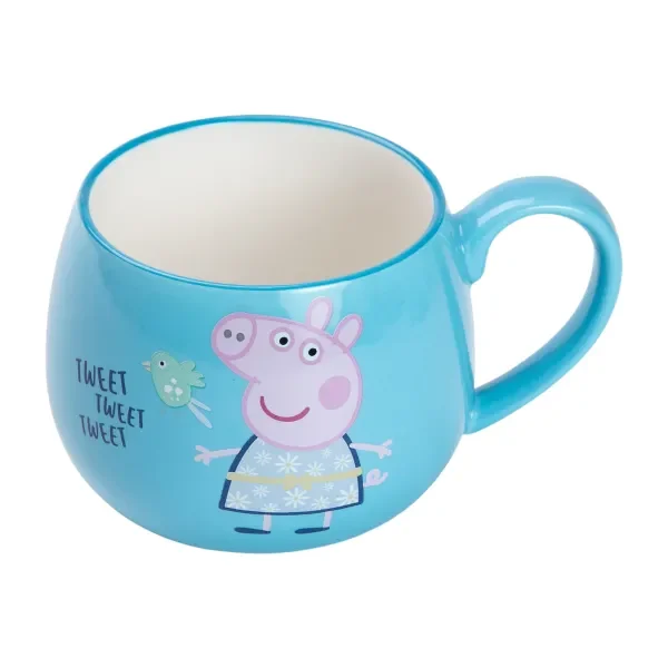Чашка порцелянова Peppa Pig 400 мл, блакитний
