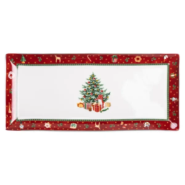 Блюдо сервірувальне Christmas прямокутне 36*16 см