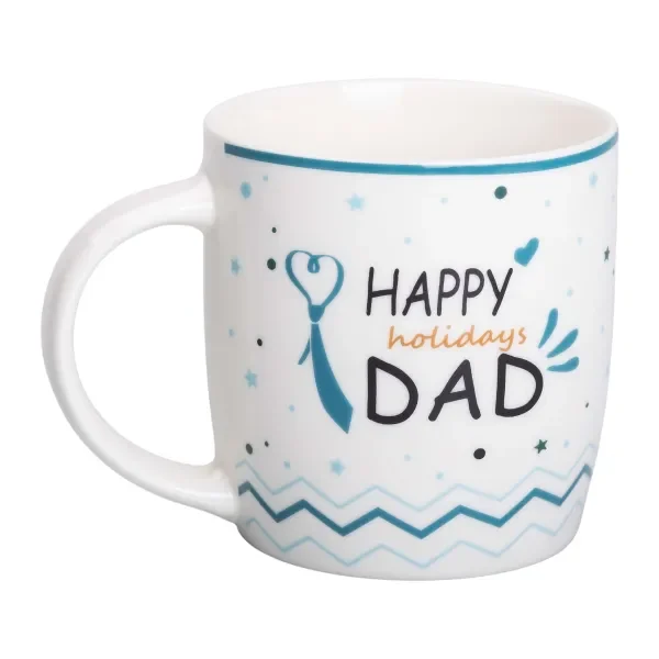 Чашка порцелянова HAPPY HOLIDAYS DAD 450 мл для тата