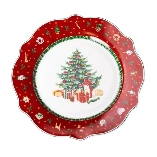 Тарілка сервірувальна Christmas порцелянова 26,5 см
