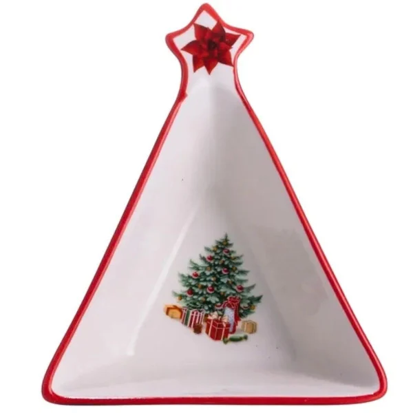 Піала для десертів та закусок Christmas порцелянова 15*12*4 см