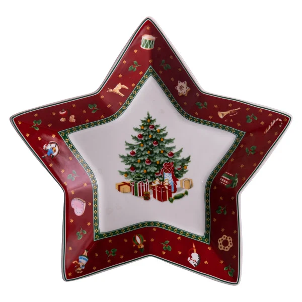 Блюдо для закусок Christmas порцелянове 25,5 см