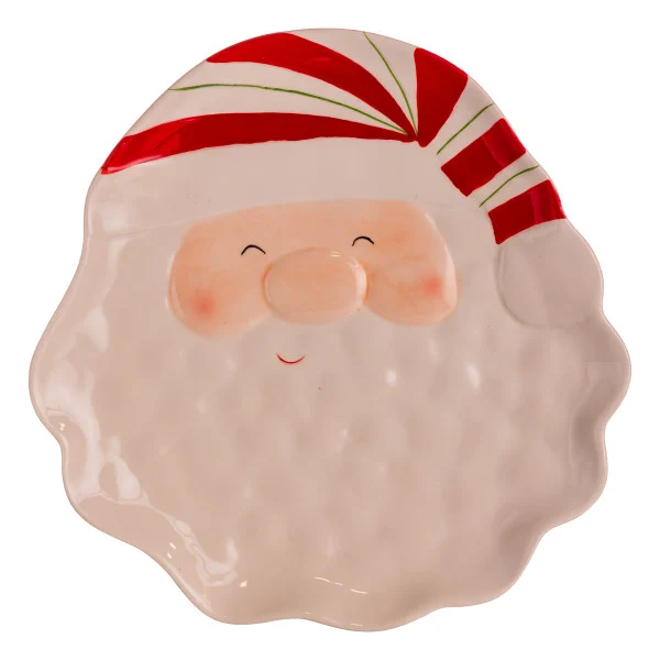 Тарілка сервірувальна Santa Claus порцелянова 25*25 см