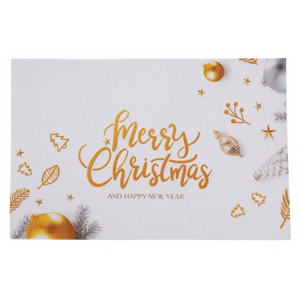 Килимок для сервірування столу Merry Christmas and Happy New Year 45*30 см