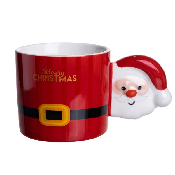 Чашка порцелянова Merry Christmas 400 мл, червоний