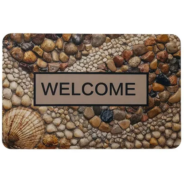 Килимок придверний Welcome Form 58*38 см діатомітовий