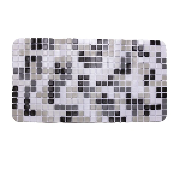 Килимок для ванни Clean Mosaic 65*35 см силіконовий, сірий
