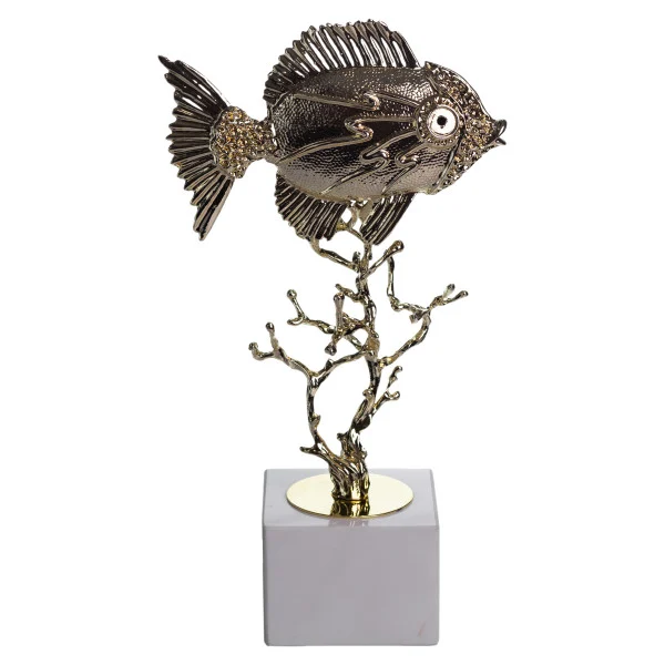 Статуетка Gold Fish 16*8*30 см металева