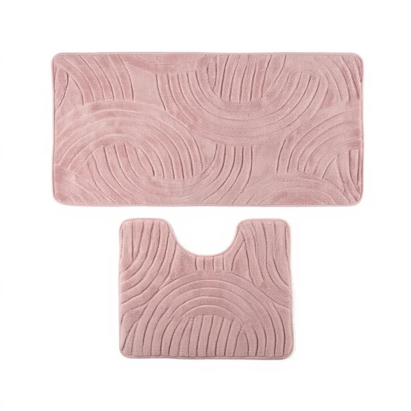 Набір килимків у ванну кімнату Soft Arches 2 штуки 40*50 / 50*80 см бавовняних, бежевий