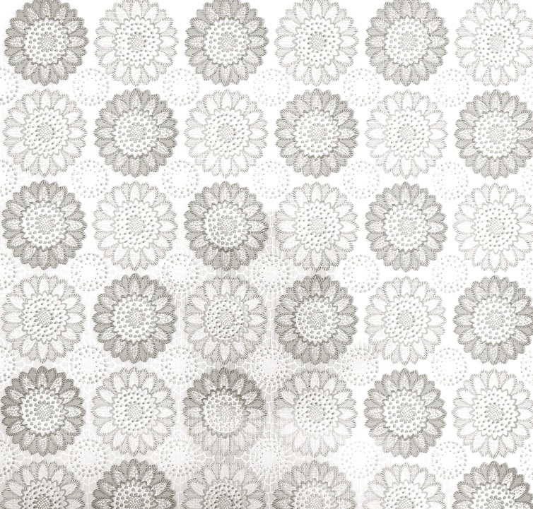 Скатертина HomeStar T02 ПВХ прозора з малюнком, рулон 1,35×30 м